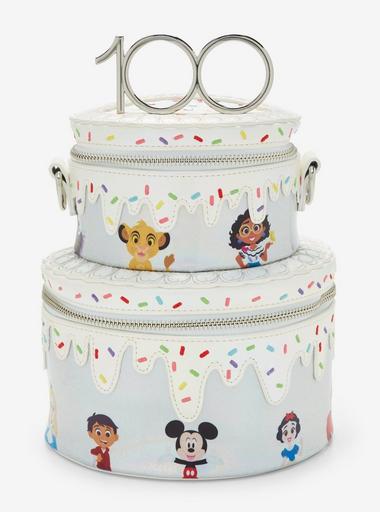 Loungefly Disney 100 Celebration Cake Crossbody Bag | BoxLunch