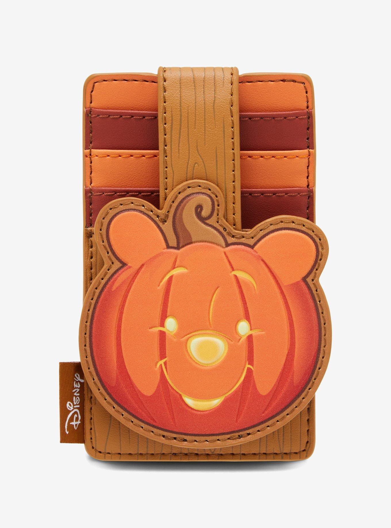 Loungefly Disney Winnie the Pooh Jack-o-Lantern Pooh Bear Cardholder, , hi-res