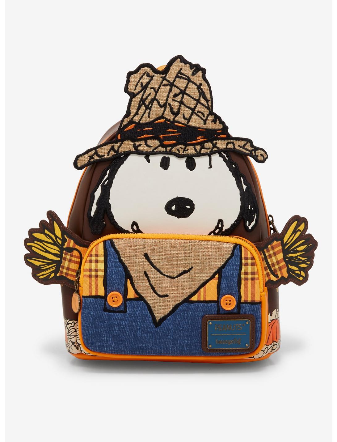 Loungefly Peanuts Snoopy Scarecrow Costume Figural Mini Backpack, , hi-res