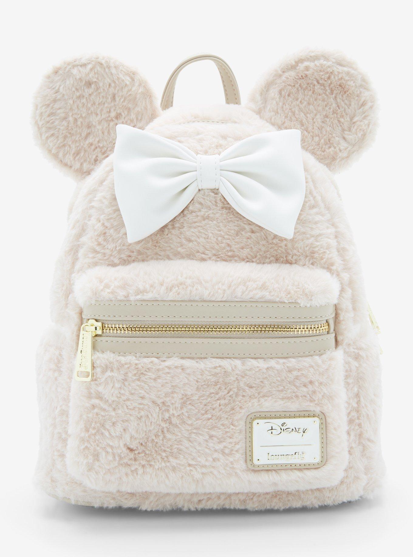 Loungefly Disney Minnie Mouse Faux Fur Mini Backpack - BoxLunch