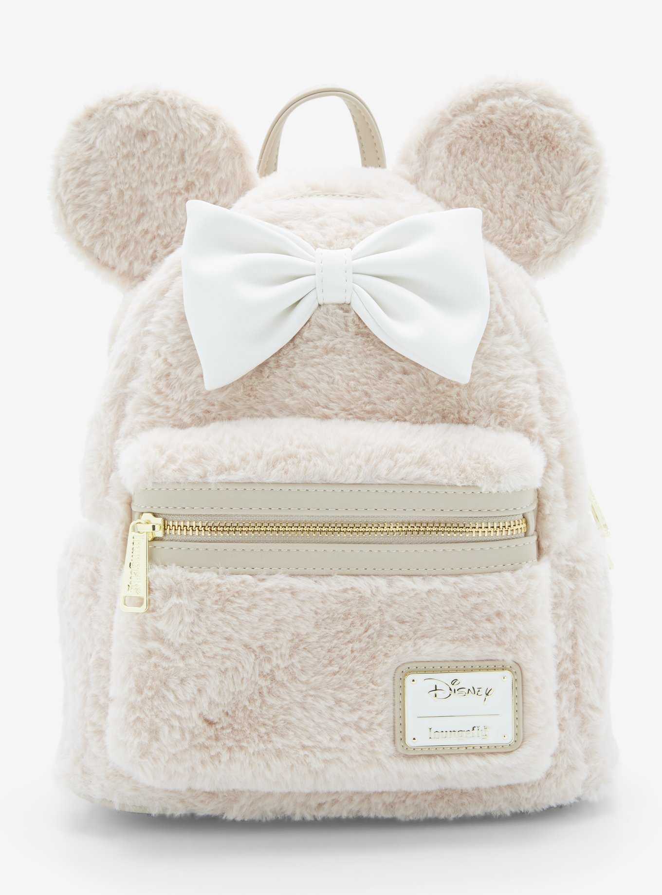 Loungefly Disney Minnie Mouse Faux Fur Mini Backpack - BoxLunch ...