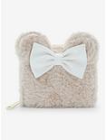 Loungefly Disney Minnie Mouse Faux Fur Figural Small Zip Wallet - BoxLunch Exclusive, , hi-res