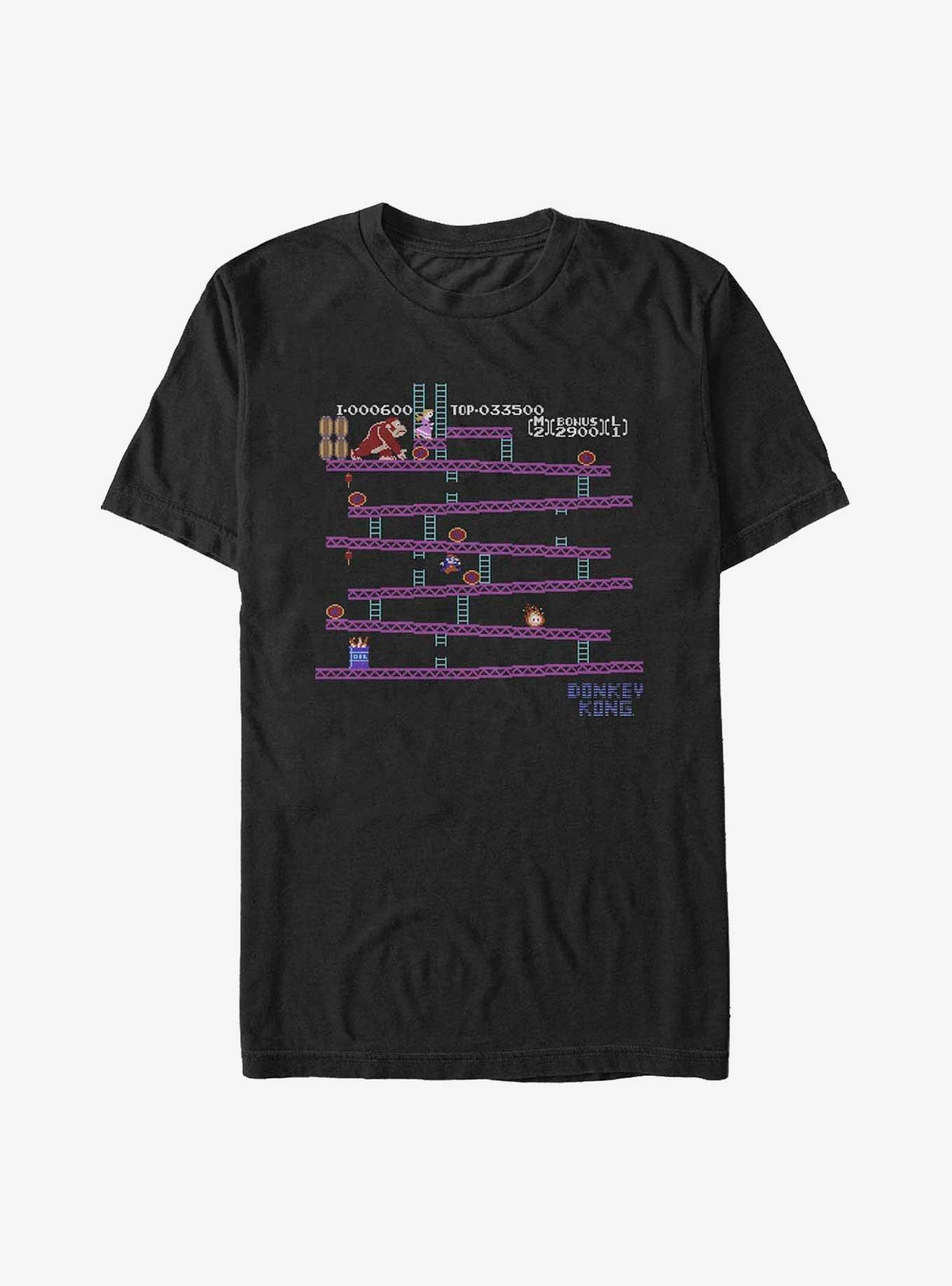 Nintendo Donkey Kong Pixel Arcade Big & Tall T-Shirt, BLACK, hi-res