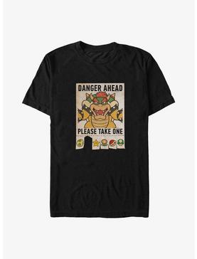 Mario Bowser Danger Ahead Big & Tall T-Shirt, , hi-res