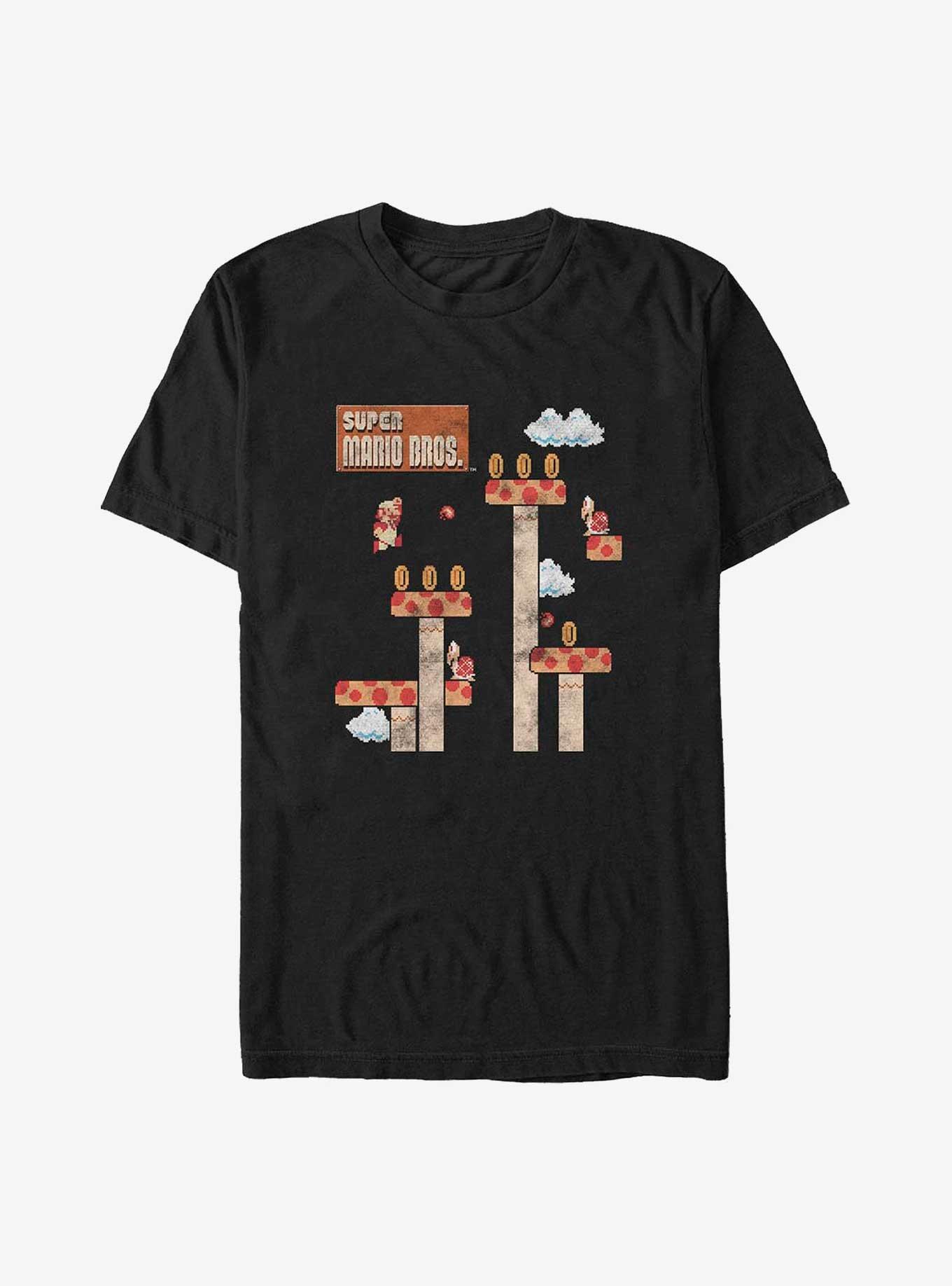Mario Fireball Away Big & Tall T-Shirt, BLACK, hi-res