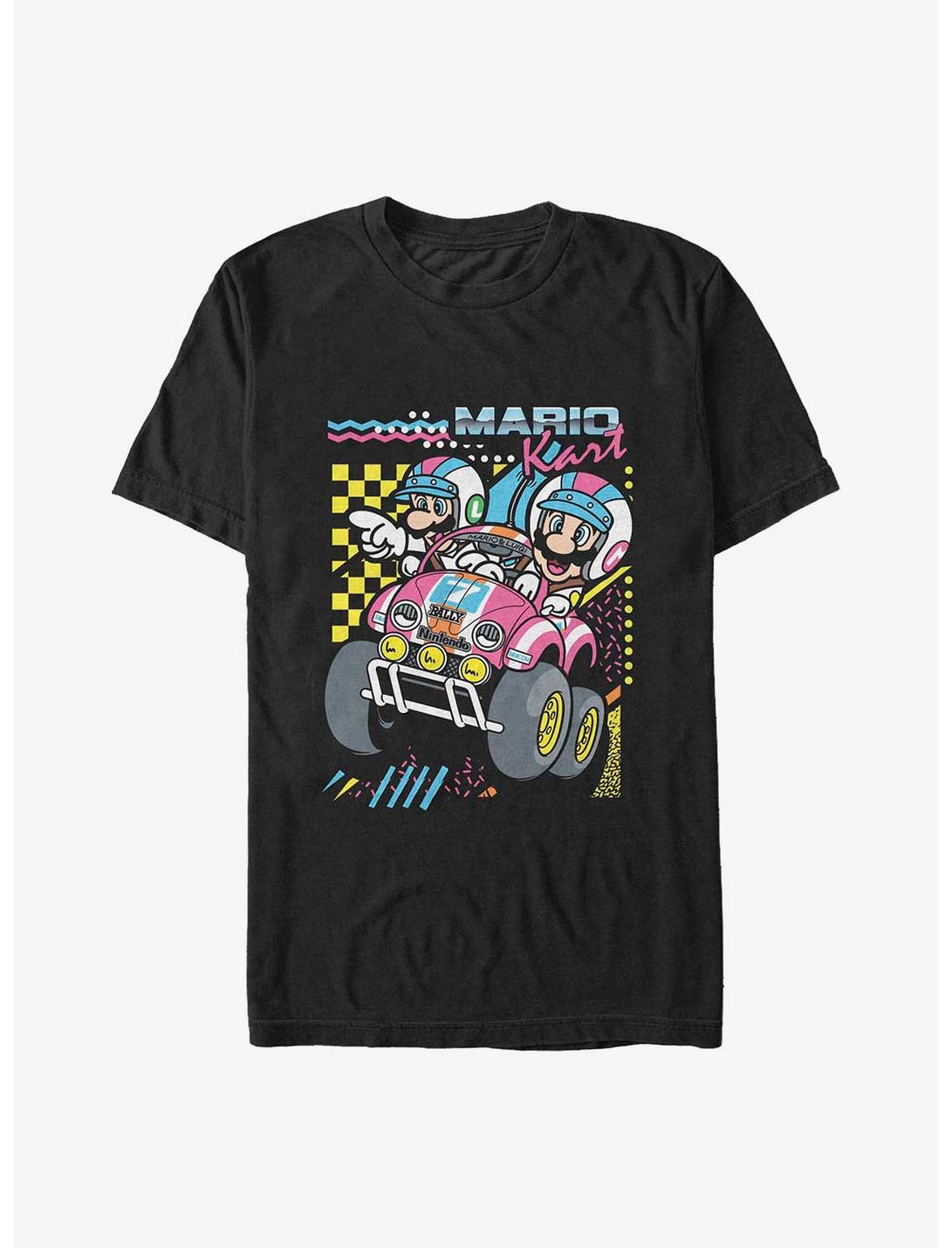 Mario Kart Dart Poster Big & Tall T-Shirt, BLACK, hi-res