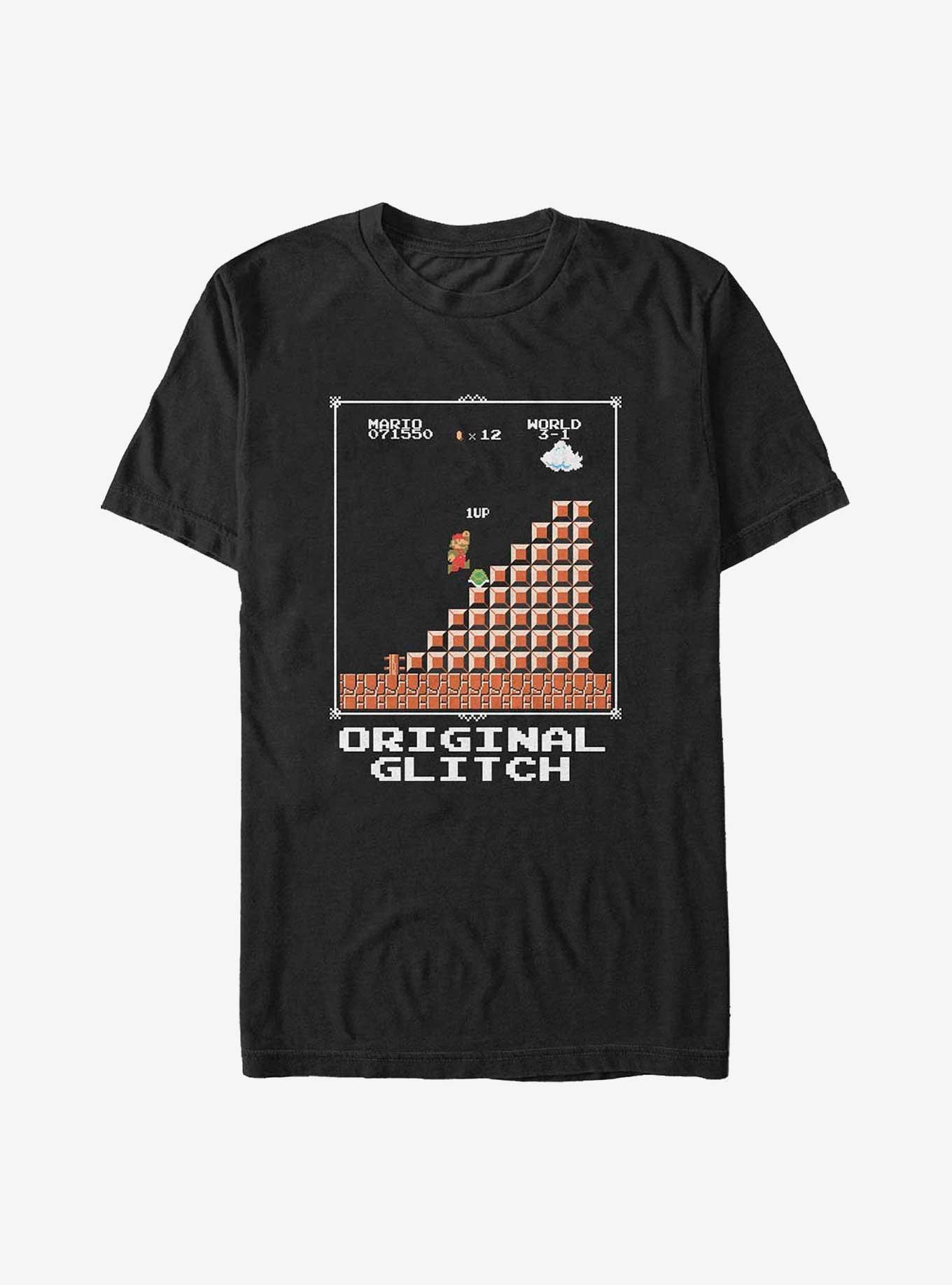 Nintendo Mario Original Glitch Big & Tall T-Shirt, BLACK, hi-res