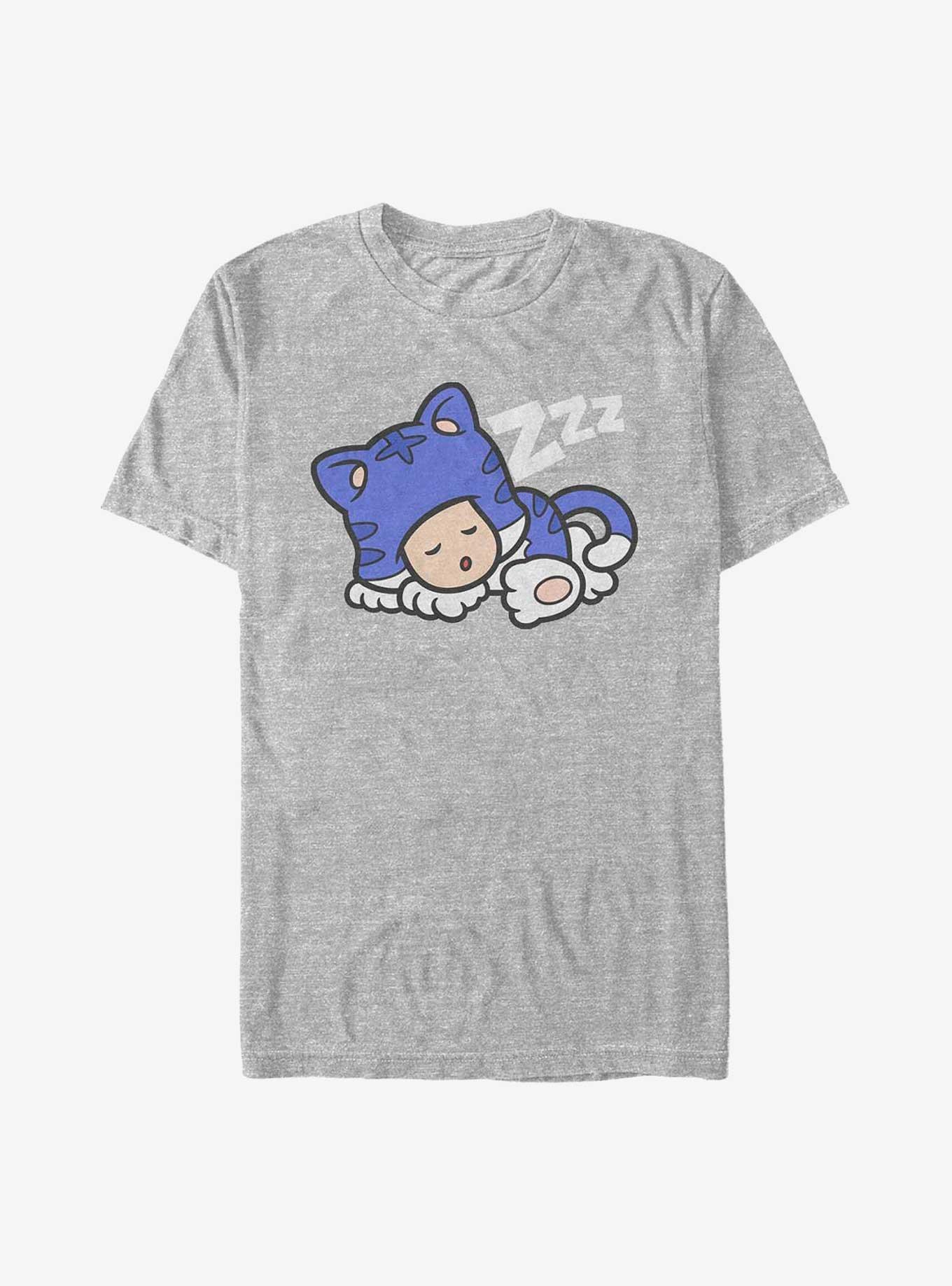 Mario Snooze Cat Toad Big & Tall T-Shirt