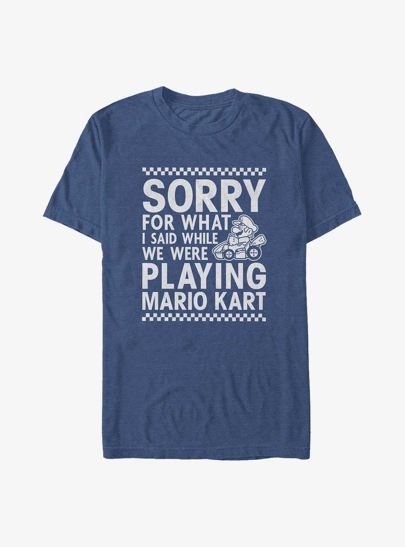 Mario Sorry For What I Said Mario Kart Big & Tall T-Shirt, , hi-res