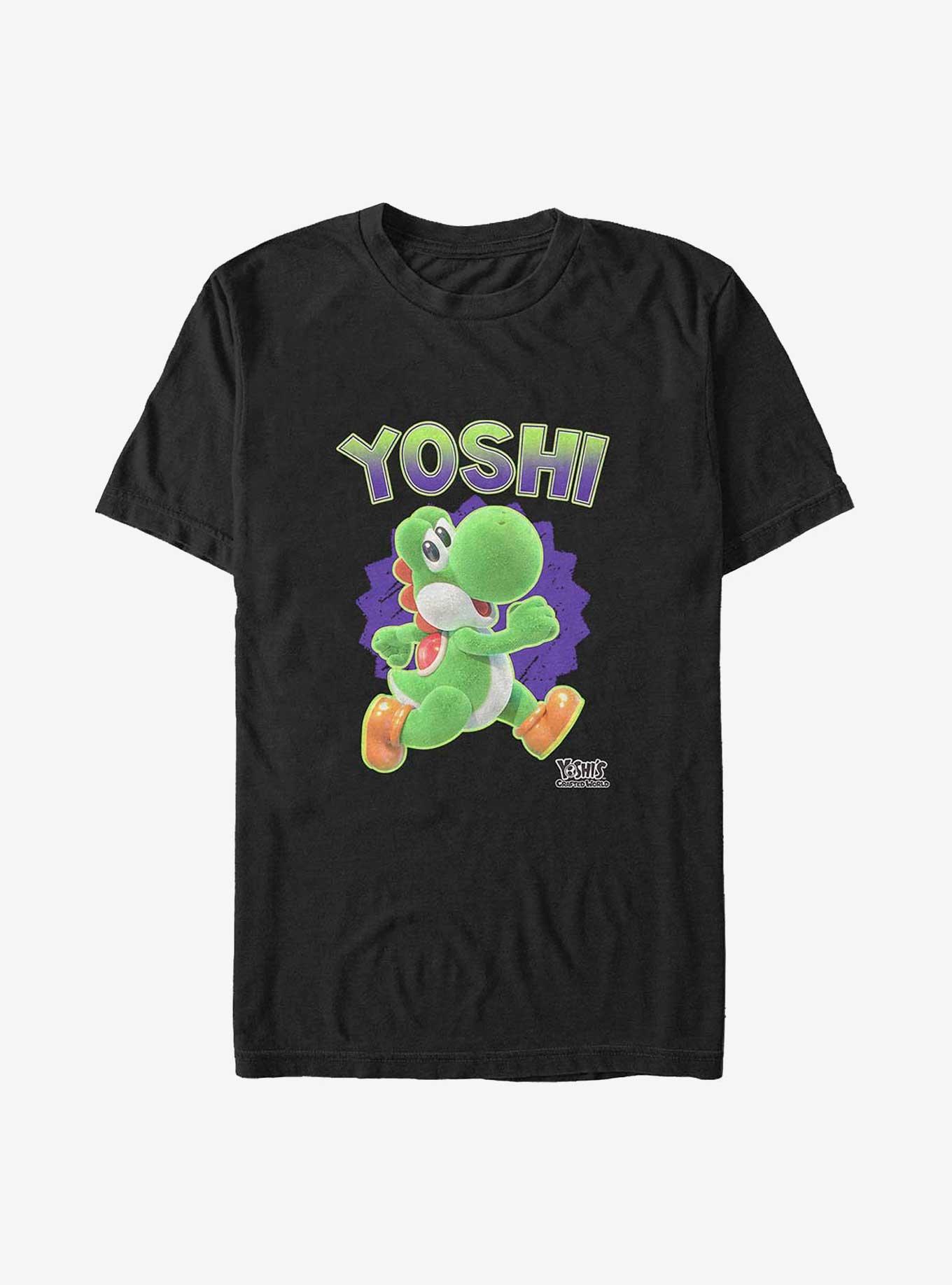Nintendo Yoshi Fuzzy Yoshi Big & Tall T-Shirt, BLACK, hi-res