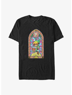 The Legend of Zelda Bright Stained Glass Link Window Big & Tall T-Shirt, , hi-res