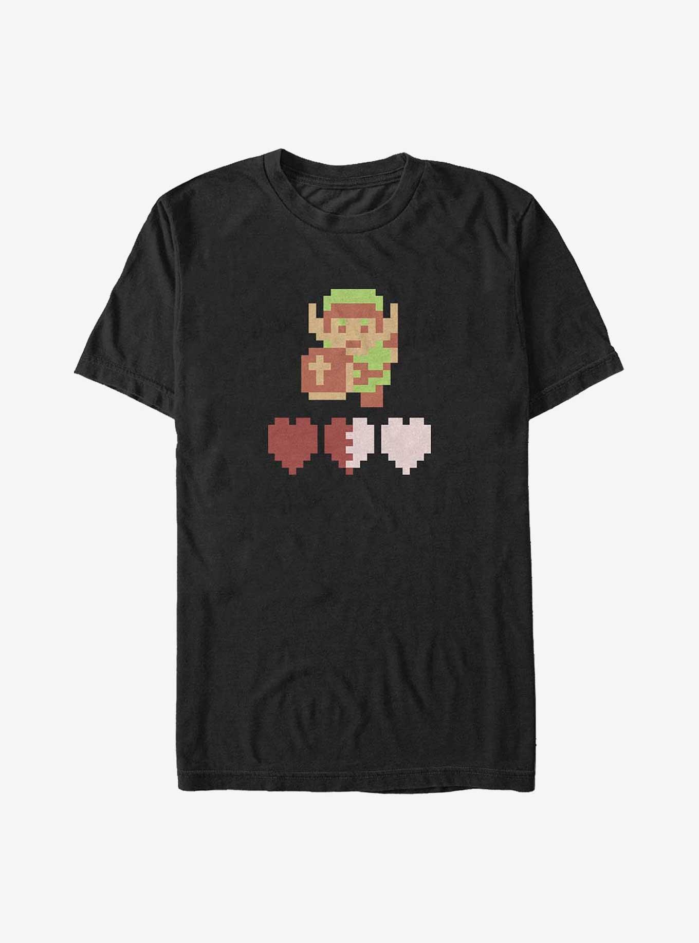 The Legend of Zelda Heart HP Big & Tall T-Shirt, BLACK, hi-res