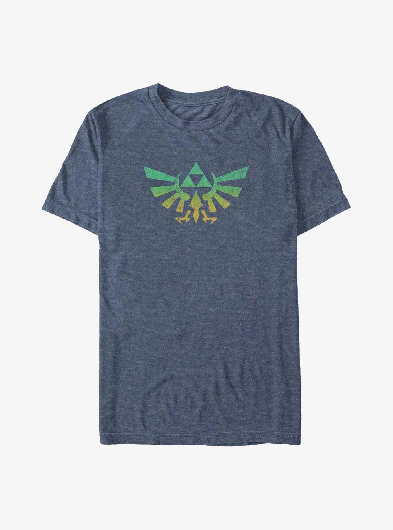 The Legend of Zelda Hyrule Crest Big & Tall T-Shirt, NAVY HTR, hi-res
