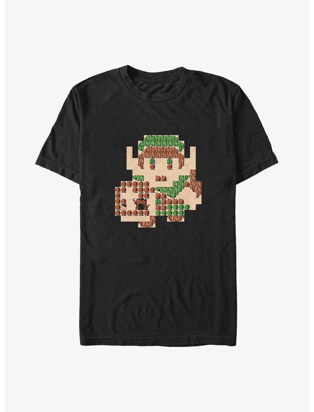 The Legend of Zelda Link Map Big & Tall T-Shirt, BLACK, hi-res
