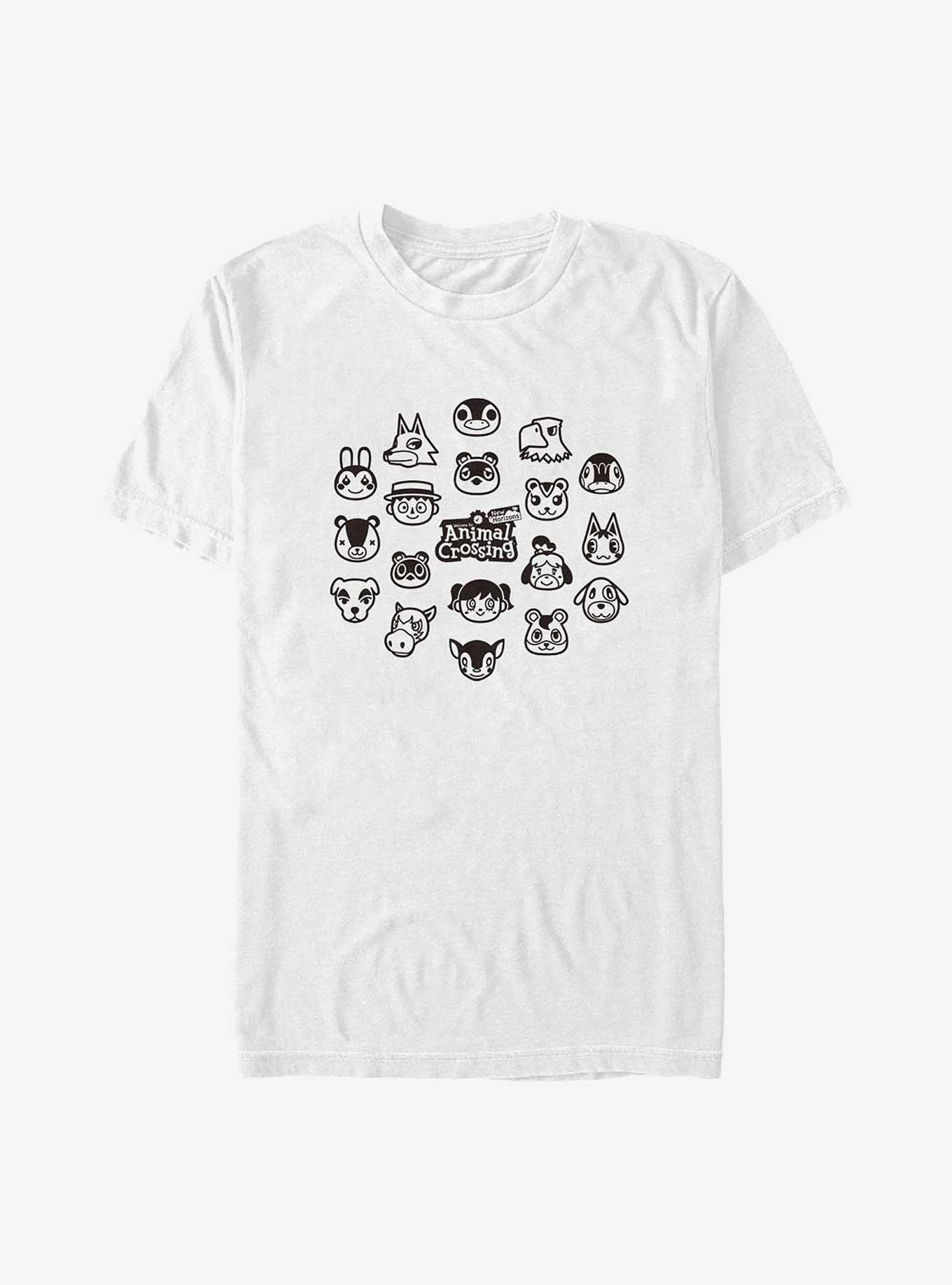 Animal Crossing New Horizons Group Big & Tall T-Shirt, WHITE, hi-res