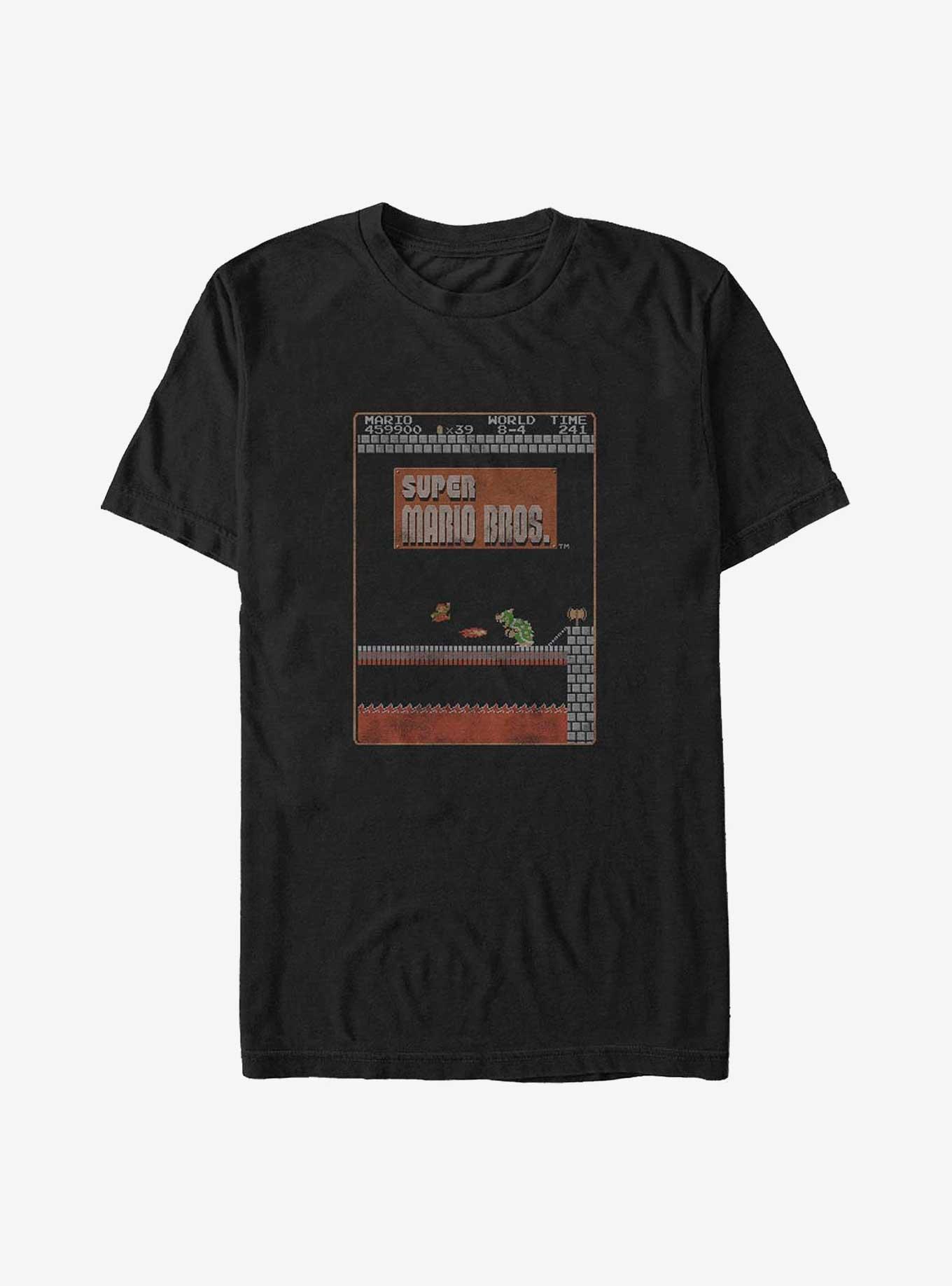 Mario Fight Fire VS Bowser Big & Tall T-Shirt