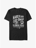 Mario Kart Race Nights Poster Big & Tall T-Shirt, BLACK, hi-res