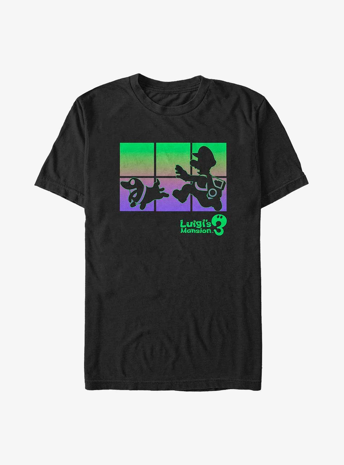 Mario Running With Polterpup Big & Tall T-Shirt, BLACK, hi-res