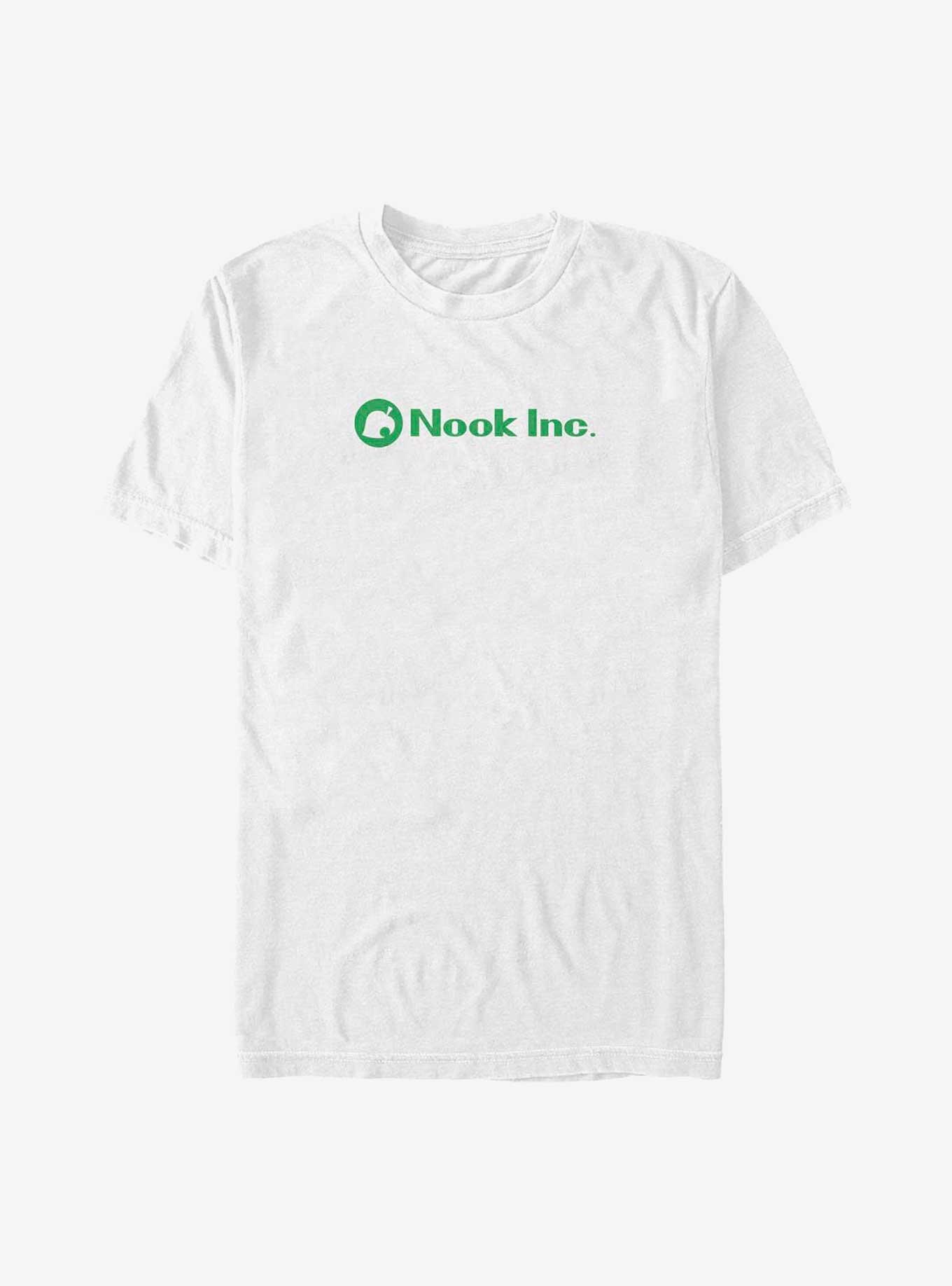 Nintendo Animal Crossing Nook Inc. Logo Big & Tall T-Shirt, WHITE, hi-res
