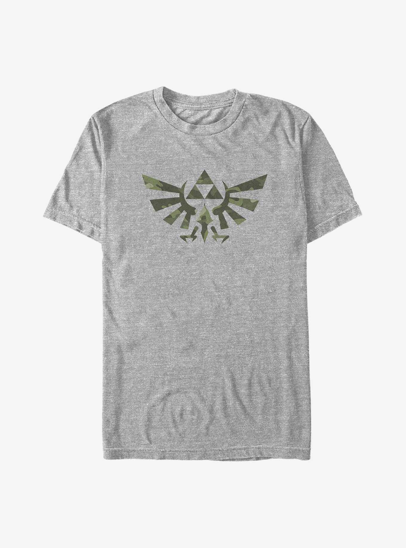 The Legend of Zelda Camo Hyrule Crest Big & Tall T-Shirt, , hi-res