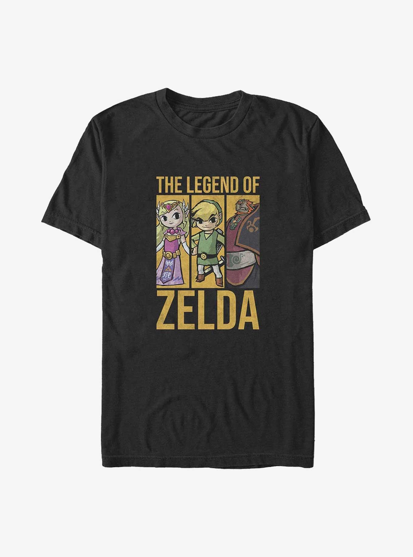 The Legend of Zelda Chibi Zelda, Link, and Ganondorf Big & Tall T-Shirt, , hi-res