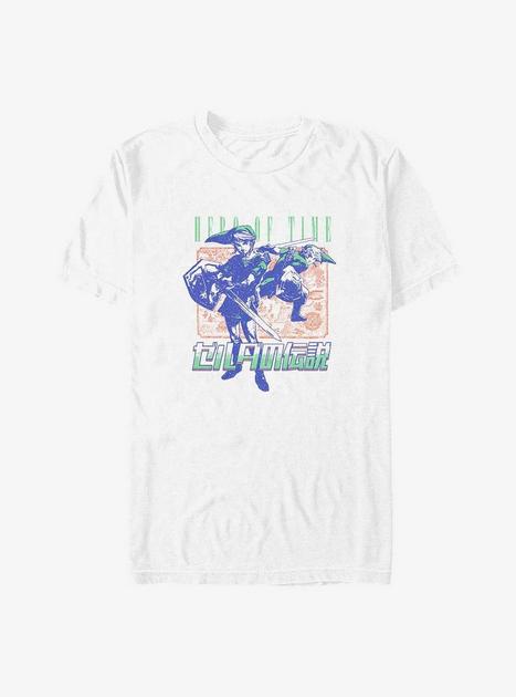The Legend of Zelda Link Hero of Time Big & Tall T-Shirt - WHITE | Hot ...