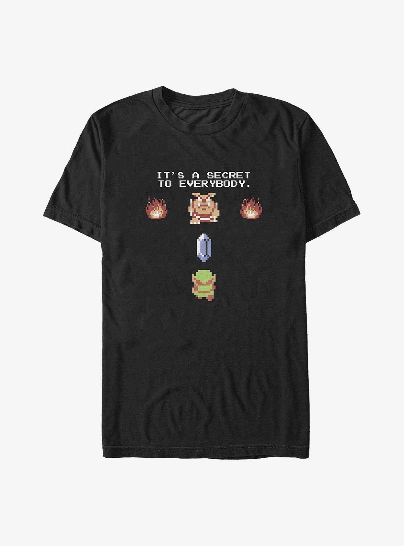 The Legend of Zelda It's A Secret Big & Tall T-Shirt, BLACK, hi-res