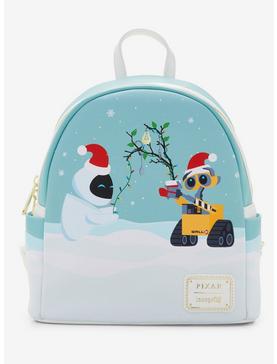 Loungefly Disney Pixar WALL-E EVE & WALL-E Holiday Glow-in-the-Dark Mini Backpack - BoxLunch Exclusive, , hi-res
