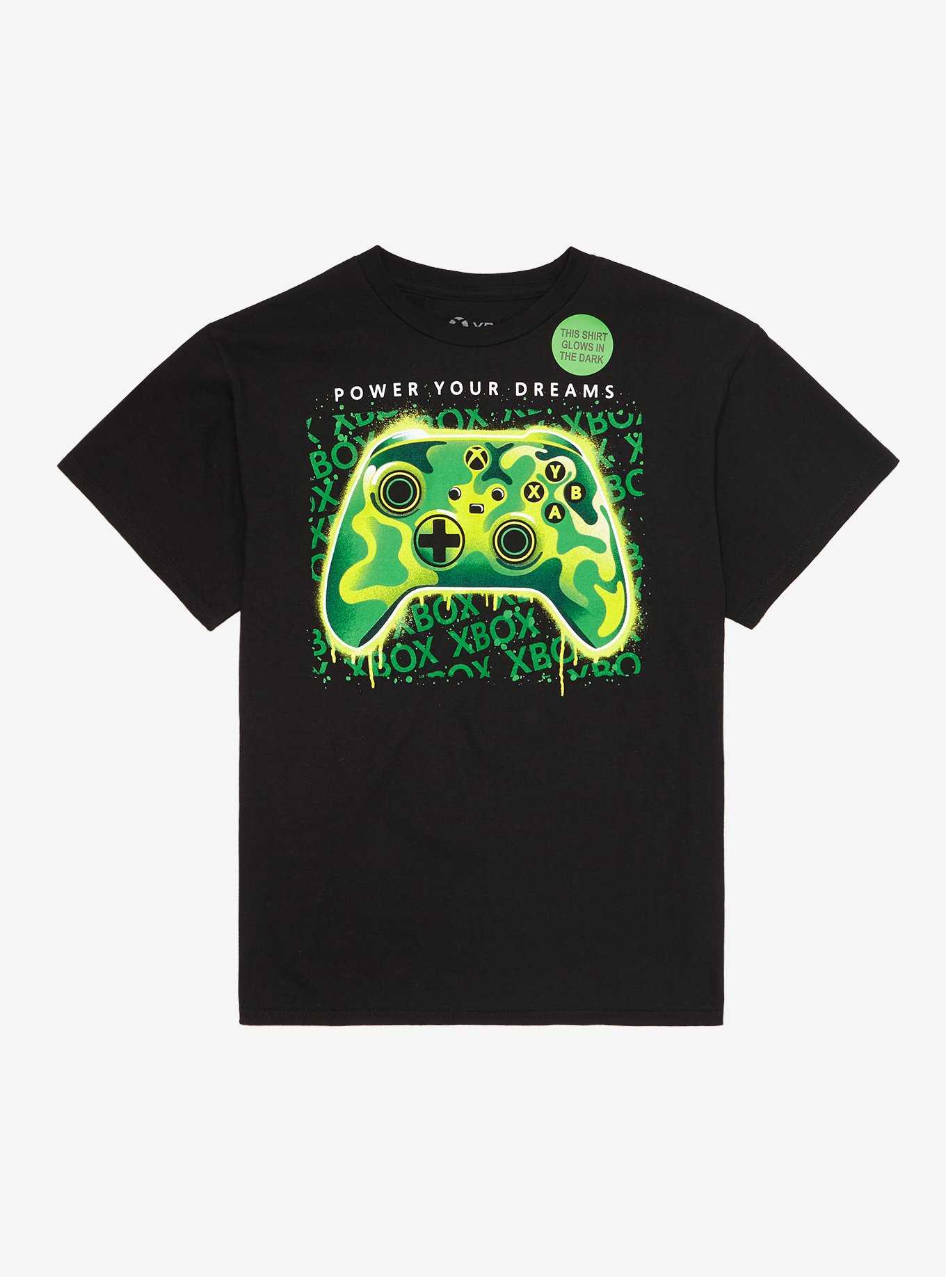 Xbox Controller Glow-in-the-Dark Youth T-Shirt - BoxLunch Exclusive, , hi-res