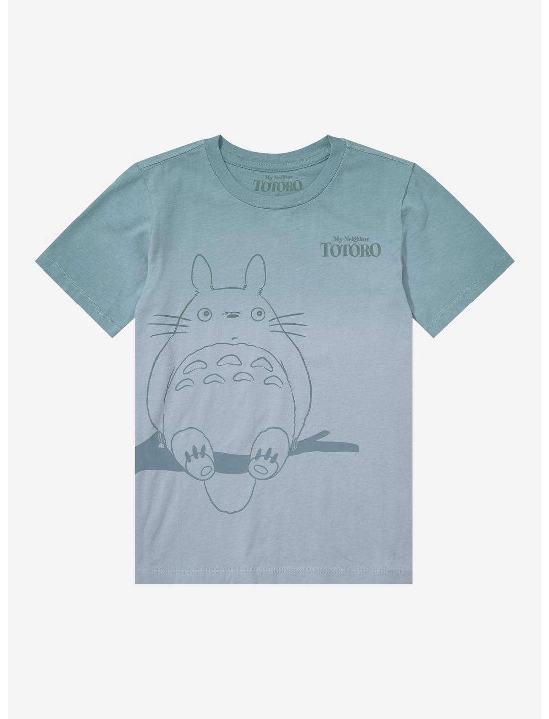 Studio Ghibli My Neighbor Totoro Outline Portrait Ombre Youth T-Shirt - BoxLunch Exclusive, OMBRE BLUE, hi-res