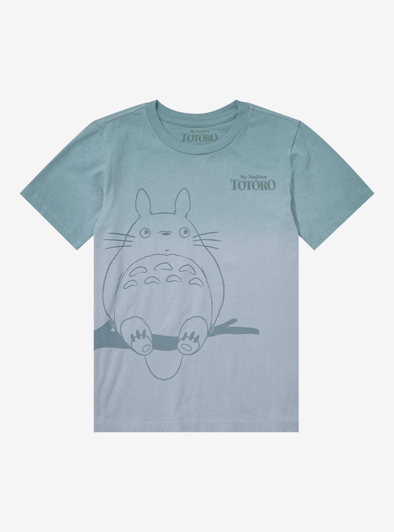 Studio Ghibli My Neighbor Totoro Outline Portrait Ombre Youth T-Shirt - BoxLunch Exclusive, OMBRE BLUE, hi-res