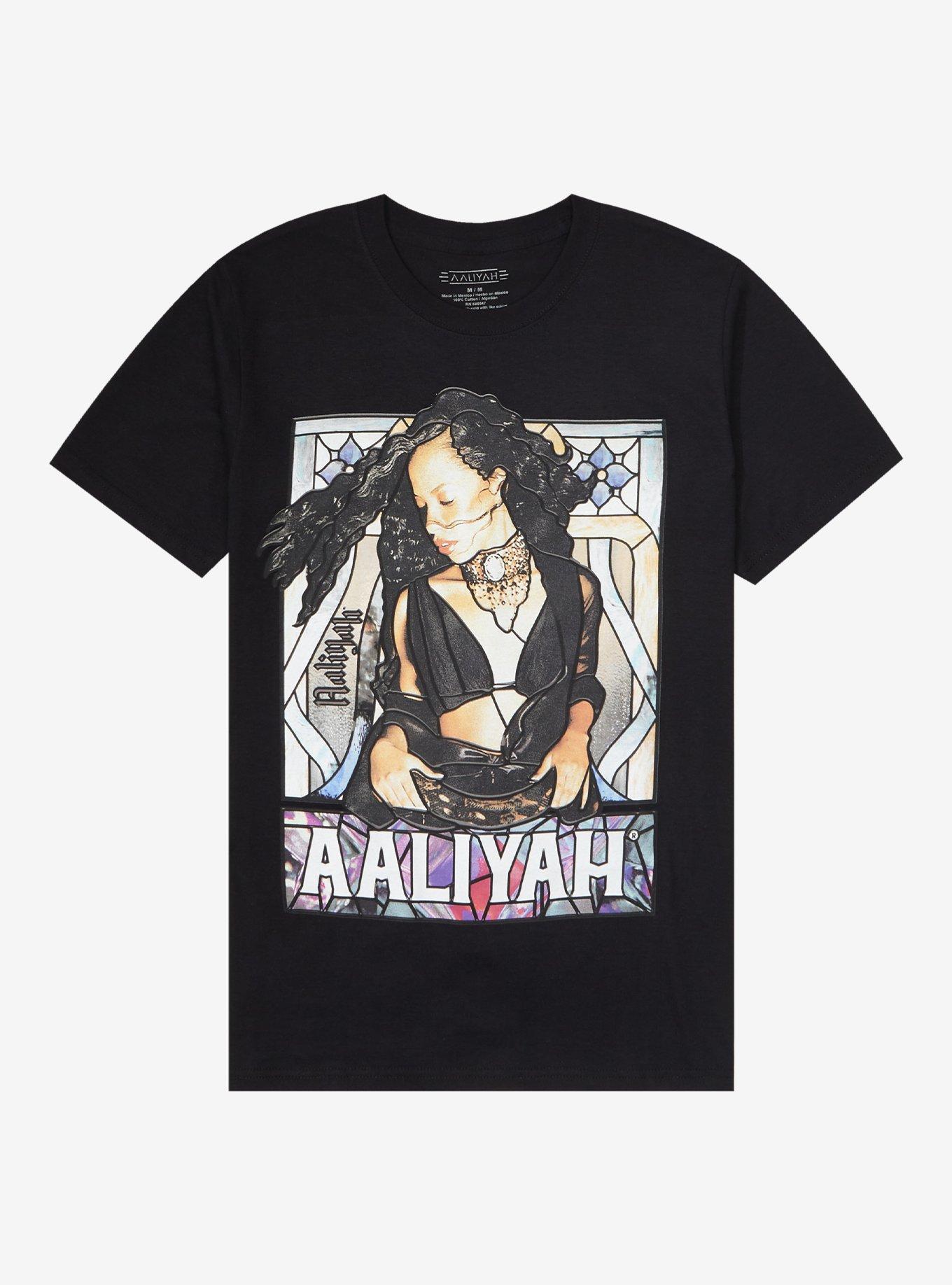 Aaliyah Stained Glass Boyfriend Fit Girls T-Shirt | Hot Topic