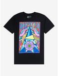 Pink Floyd Stained Glass Boyfriend Fit Girls T-Shirt, BLACK, hi-res
