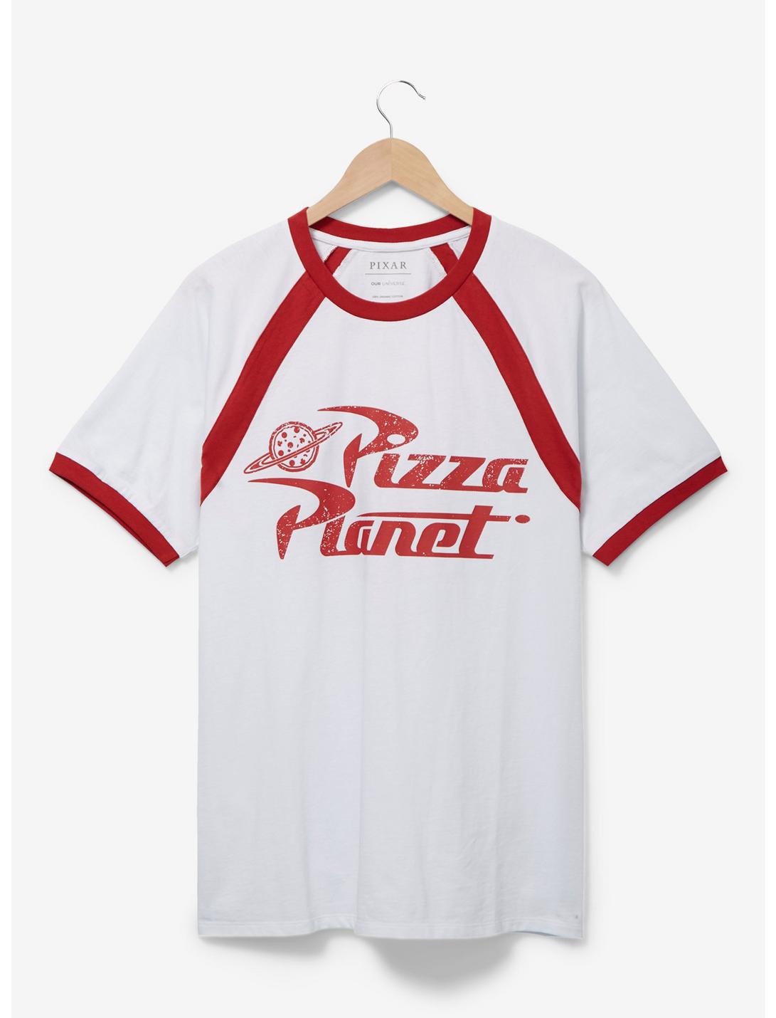 Disney Pixar Toy Story Pizza Planet Food Truck Ringer T-Shirt - BoxLunch Exclusive, WHITE, hi-res