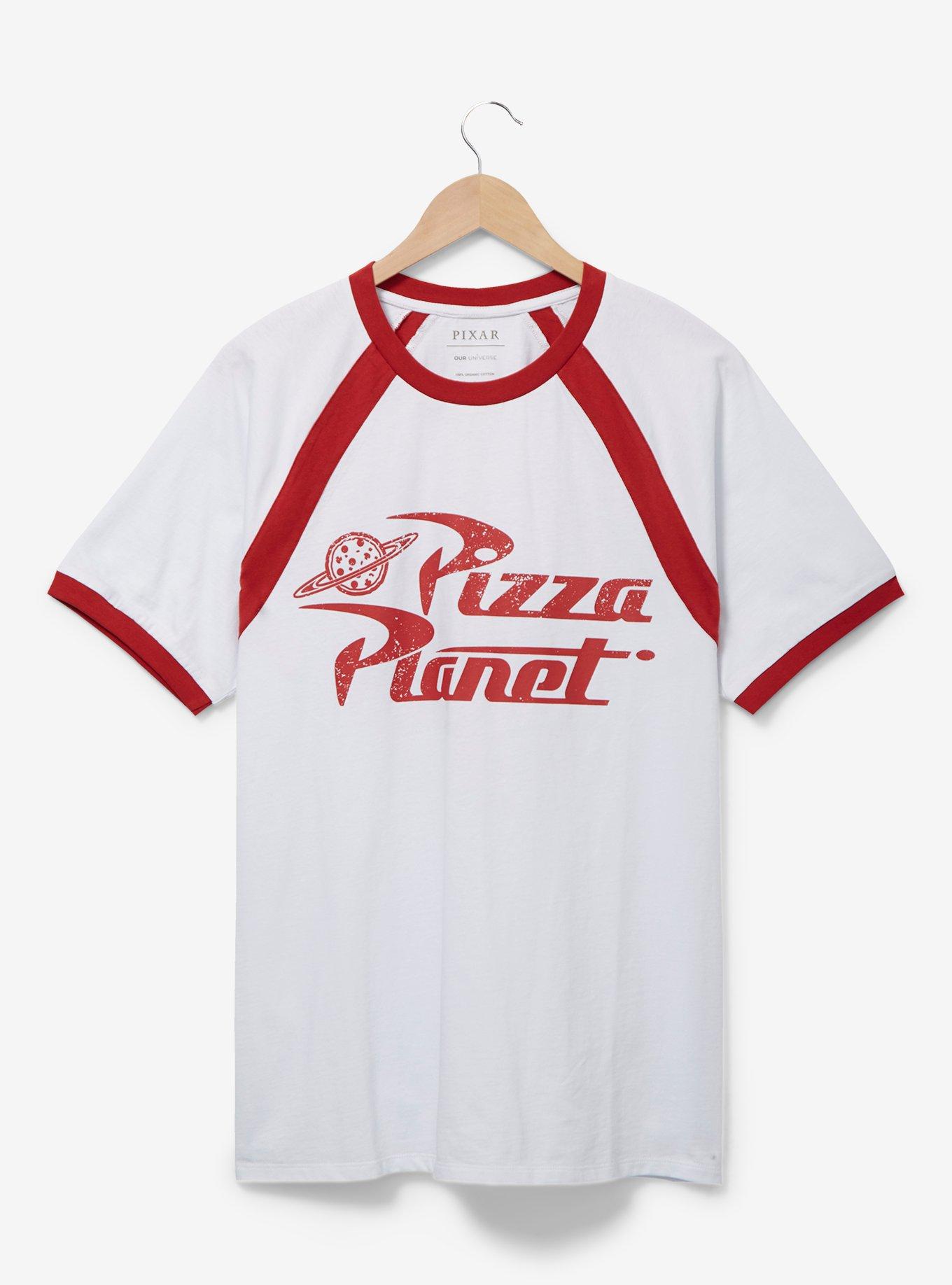 Disney Pixar Toy Story Pizza Planet Food Truck Ringer T-Shirt - BoxLunch Exclusive, WHITE, hi-res