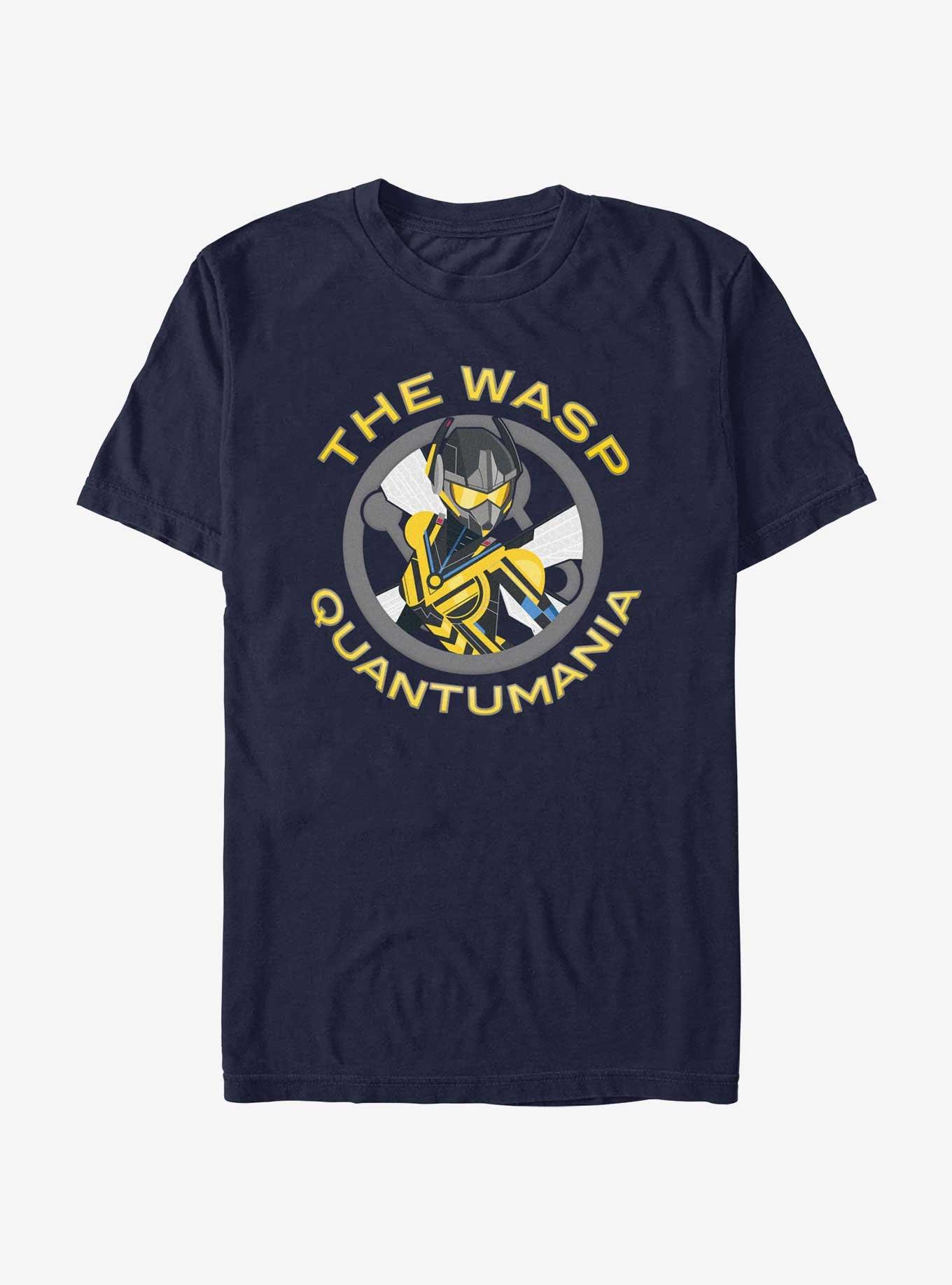 Marvel Ant-Man and the Wasp: Quantumania Wasp Badge Extra Soft T-Shirt, NAVY, hi-res