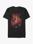 Marvel Doctor Strange in the Multiverse of Madness Scarlet Witch Darkholm Magic Extra Soft T-Shirt, BLACK, hi-res