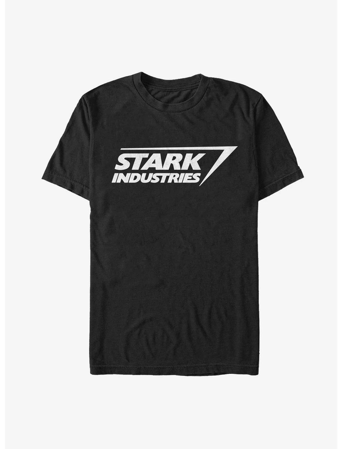 Marvel Iron Man Stark Industries Logo Extra Soft T-Shirt, BLACK, hi-res