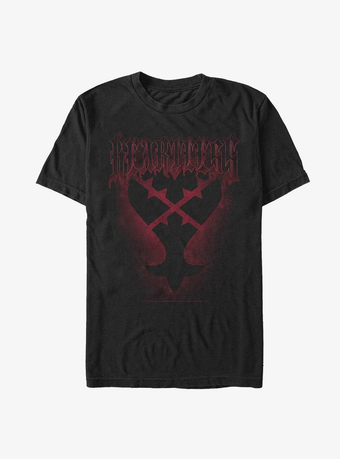 Disney Kingdom Hearts Grunge Heartless Extra Soft T-Shirt, BLACK, hi-res