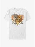 Disney Lady and the Tramp Valentine Bella Notte Beautiful Night in Italian Extra Soft T-Shirt, WHITE, hi-res