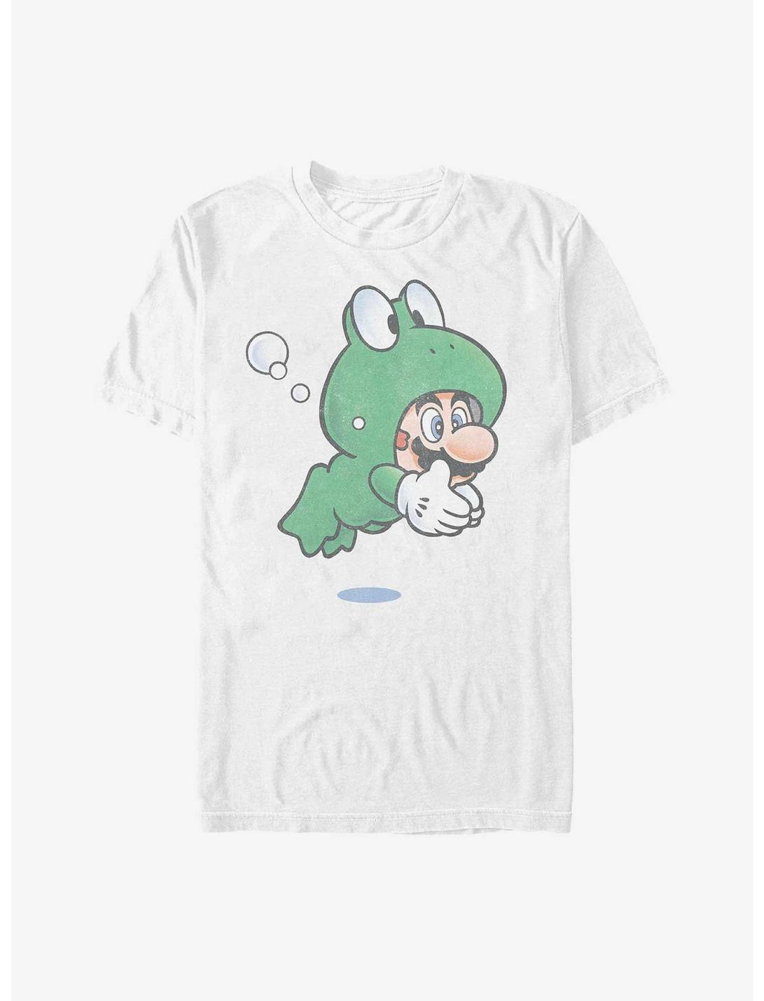 Mario Frog Mario Extra Soft T-Shirt, WHITE, hi-res