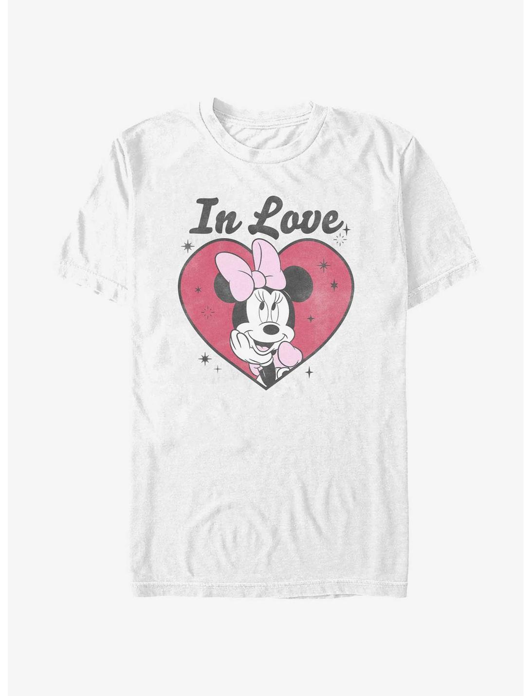 Disney Minnie Mouse In Love Extra Soft T-Shirt, WHITE, hi-res