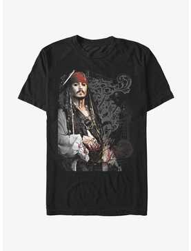Disney The Pirates of the Caribbean Captain Jack Smoke Poster Extra Soft T-Shirt, , hi-res