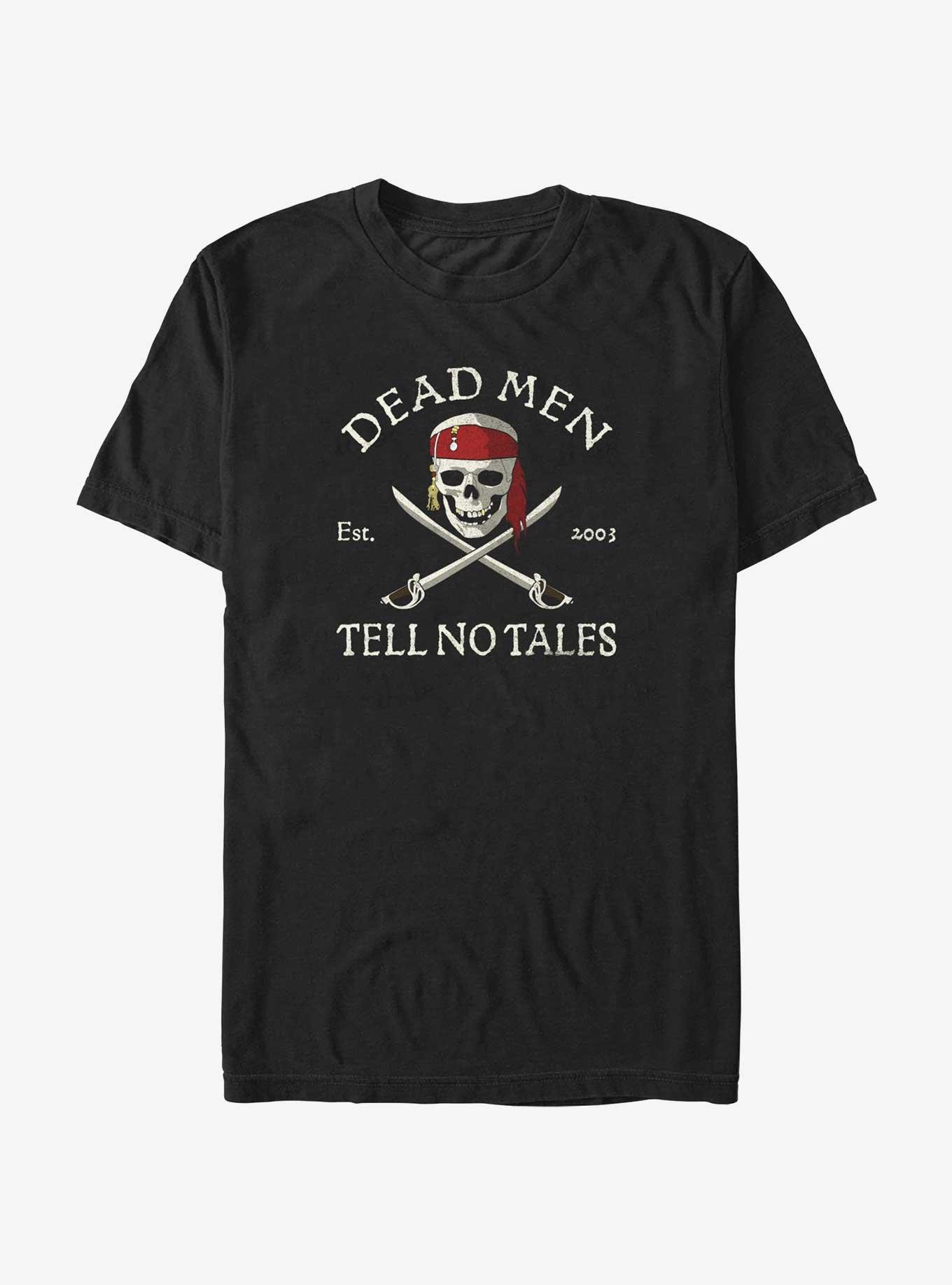 Disney The Pirates of the Caribbean Dead Men Tell No Tales Extra Soft T-Shirt, BLACK, hi-res
