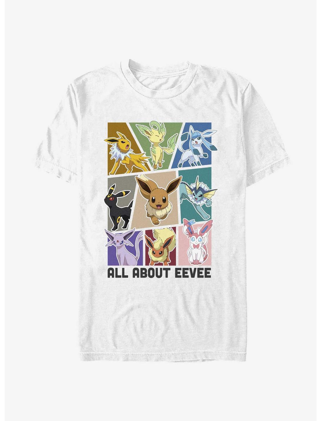 Pokemon All About Eevee Extra Soft T-Shirt, WHITE, hi-res