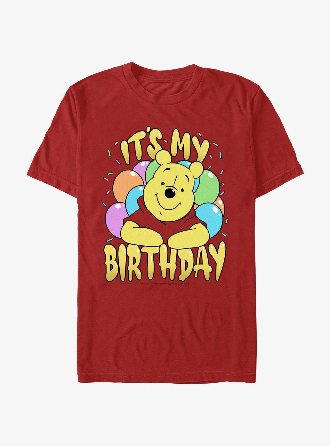 Disney Winnie The Pooh It's My Birthday Extra Soft T-Shirt, , hi-res