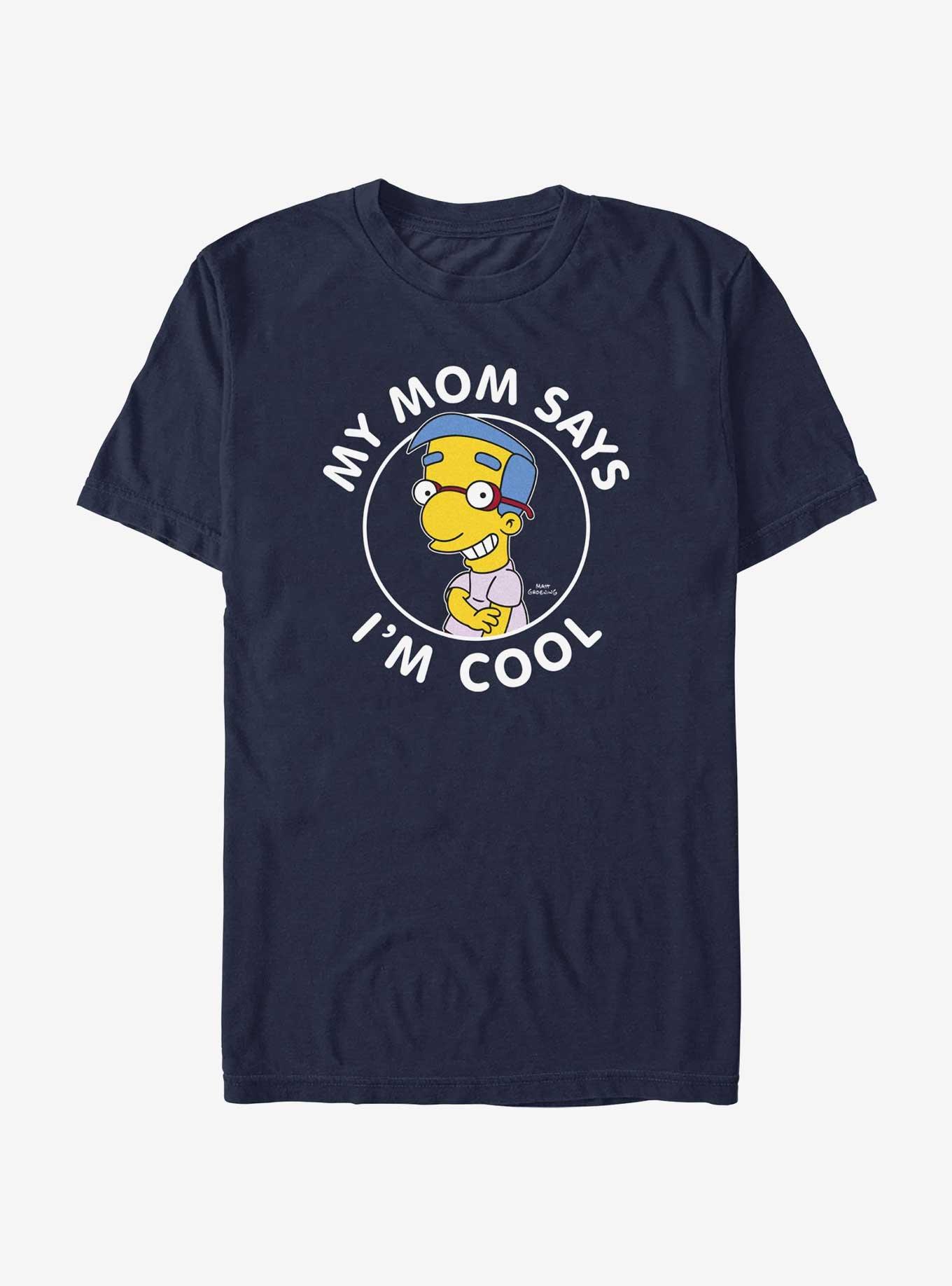 The Simpsons Milhouse My Mom Says I'm Cool Extra Soft T-Shirt, , hi-res