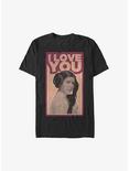 Star Wars Leia I Love You Extra Soft T-Shirt, BLACK, hi-res