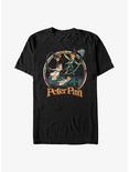 Disney Tinker Bell Peter and Wendy Flying Through London Extra Soft T-Shirt, BLACK, hi-res