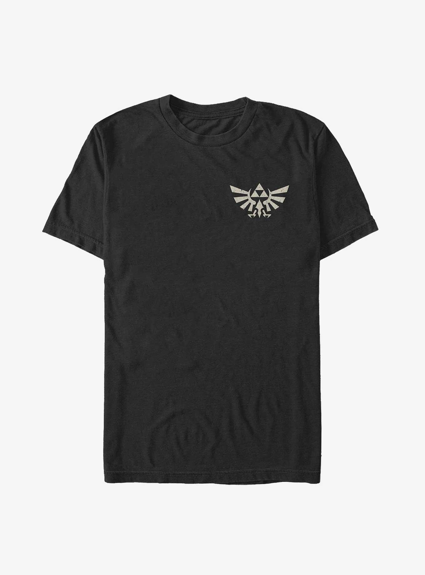 The Legend of Zelda Distressed Hyrule Crest Extra Soft T-Shirt, , hi-res